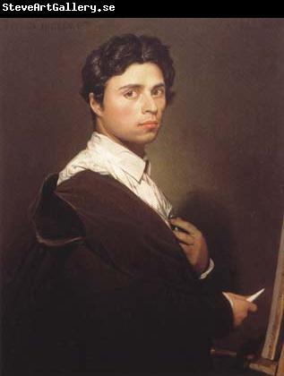 Jean Auguste Dominique Ingres Self-portrait at the Easel (mk04)